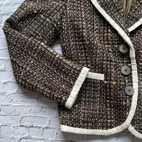 VINTAGE | Yaly single breasted cropped tweed jacket - Picture 3 of 10
